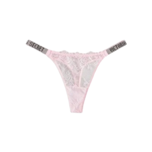 Calcinha Thong Shine Strap Lace Pretty Blossom