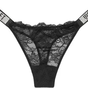 Alternative view of Calcinha Victoria's Secret Strass Preto